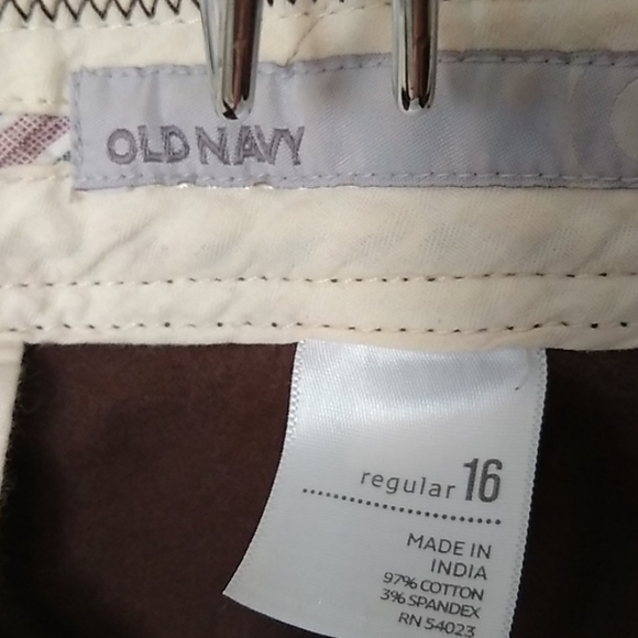 Old Navy brown bootcut khakis - Picture 2 of 3